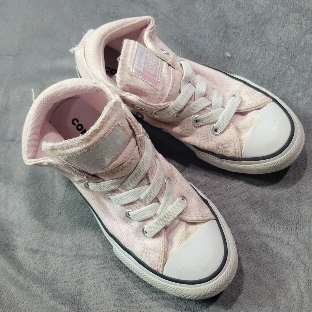 Converse Chuck Taylor All Star Madison Pink Iridescent Sneaker Womens 12 666302F